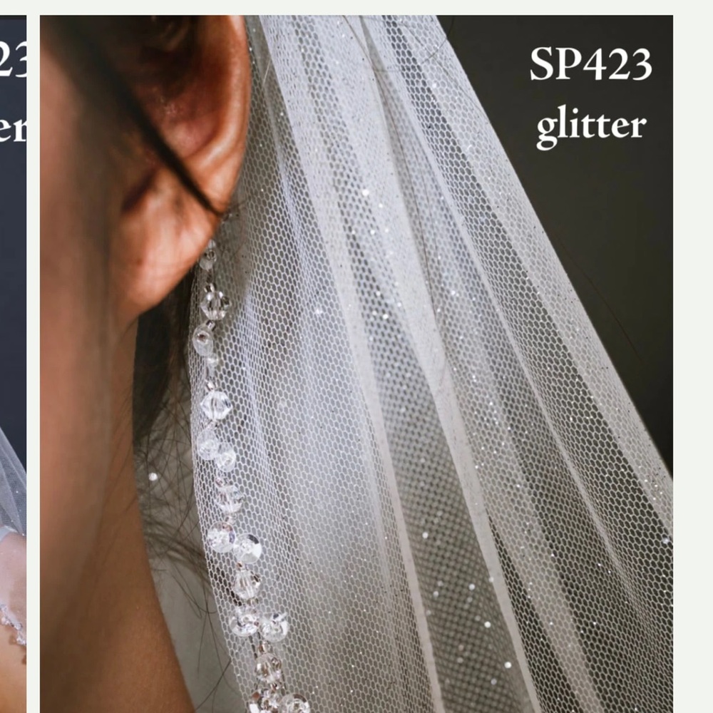 Brand new, with tags, intact in packaging bridal veil.